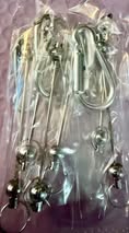 Beadable bars with Carabiner style spring quick clips