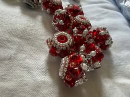 20mm fancy beads with heart and pearl