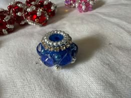 20mm fancy beads with heart and pearl