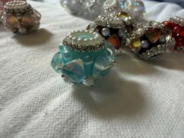 20mm fancy beads with heart and pearl