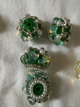 20mm fancy beads with heart and pearl