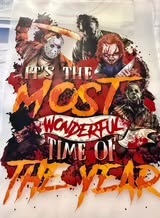 DTF heat press prints: Horror, Holidays