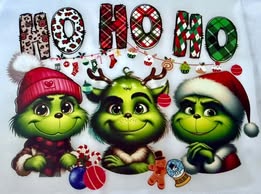 DTF heat press prints: Horror, Holidays