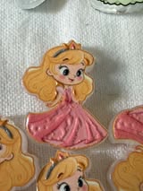 Acrylic focal beads double sided: princess, villians