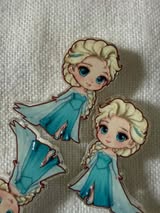 Acrylic focal beads double sided: princess, villians
