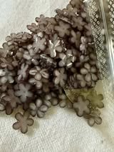 8mm brilliant color nail charm flowers