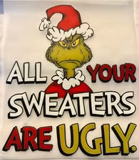 DTF heat press prints: Horror, Holidays