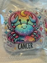 Acrylic Flatback badge reel: Zodiac, states