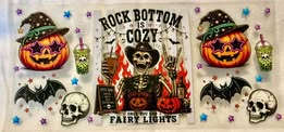 UV DTF 16oz cup wraps: horror, holidays