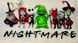 DTF heat press prints: Horror, Holidays