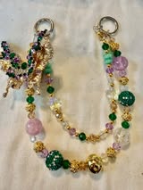 Glass purse/phone charms