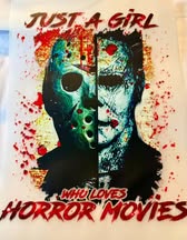 DTF heat press prints: Horror, Holidays
