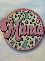 Acrylic flatbacks badge reel: family, mama, Dad, girl, boy