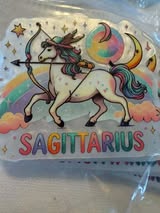 Acrylic Flatback badge reel: Zodiac, states