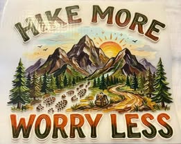 DTF Heat prints: Camping, hiking, vacation