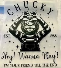 DTF heat press prints: Horror, Holidays
