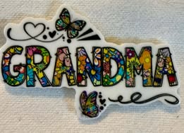 Acrylic flatbacks badge reel: family, mama, Dad, girl, boy