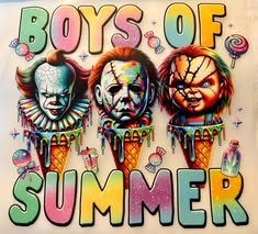 DTF heat press prints: Horror, Holidays
