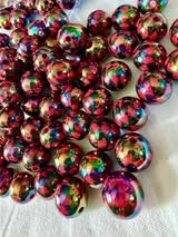 16mm harlequin style beads