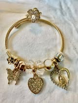 Premade tarnish free adjustable charm bracelets