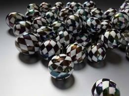 16mm harlequin style beads