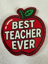Acrylic flatbacks: teacher, education