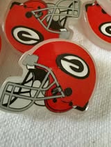 Acrylic focal beads: Sports