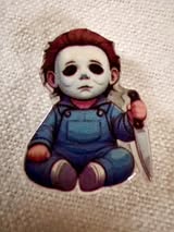 acrylic focal double sided beads: Horror