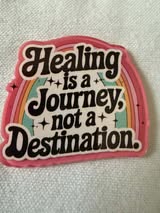 Acrylic flatbacks: positive, inspiring, happy,