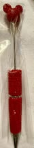 Rhinestone beadable pens with mouse head topper