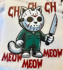 DTF heat press prints: Horror, Holidays
