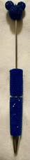 Rhinestone beadable pens with mouse head topper