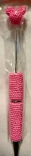 Rhinestone beadable pens with mouse head topper