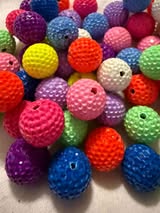 12mm Clear glass rhinestones on highlighter colors