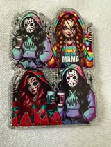 Acrylic flatbacks badge reel: Horror, spooky, Holiday, Tarot