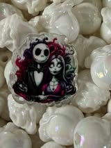 acrylic focal double sided beads: Horror