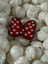 Acrylic focals: Bows, Hearts