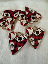 Enamel paint and metal pendant charms