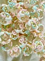 14mm hand painted beads
