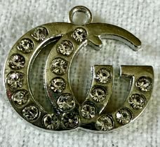 Gem cut glass rhinestone metal and solid pendant charms