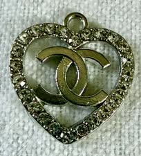Gem cut glass rhinestone metal and solid pendant charms