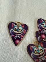 Enamel paint and metal pendant charms