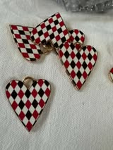 Enamel paint and metal pendant charms