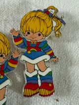 Acrylic focal: Rainbow Bright and friends
