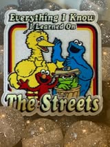Acrylic flatback: sesame street