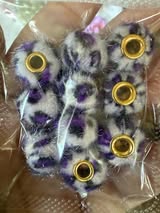 spacer: 16mm fluffy leopard