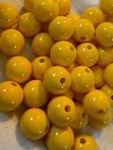 16mm solid color beads