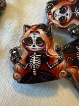 acrylic focal double sided beads: Horror
