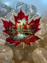 Acrylic flatback: seasonal scenes