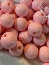 16mm solid color beads